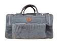 Holdall bag elephant leather in grey