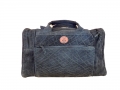 Holdall bag elephant leather in black